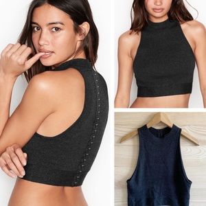 VS Cropped Halter Neck Tank